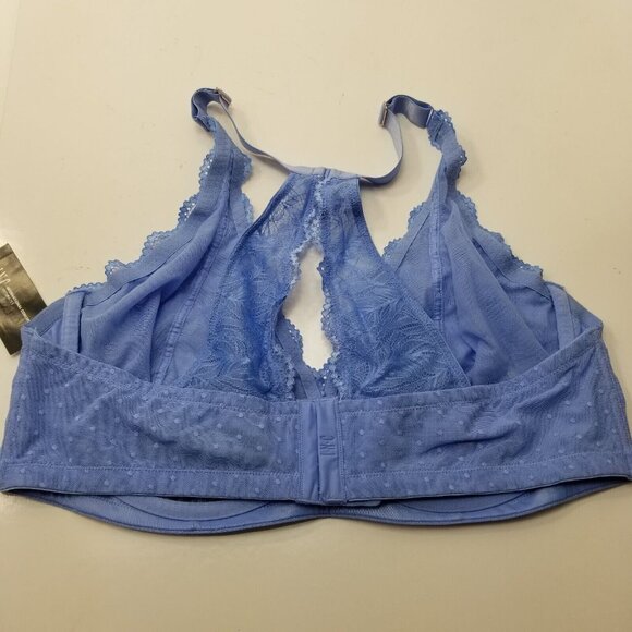 INC International Concept Women's Lace Halter Back Bralette Yacht Blue Sz 3X-NWT - Picture 4 of 9